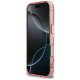 Guess IML Peony Dot MagSafe maciņš ar MagSafe priekš iPhone 17 Pro – rozā | Phone Case Cover