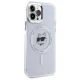 Чехол Karl Lagerfeld IML Metal Choupette Head MagSafe для iPhone 12 / 12 Pro, Белый