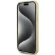 Guess iPhone 15 Plus чехол 4G Strass Metal Logo, золотой