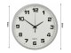 Wall Silent Round Clock 25 cm, Silver