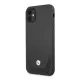 BMW Perforate ādas vāciņš iPhone 11 / XR modelim Melns