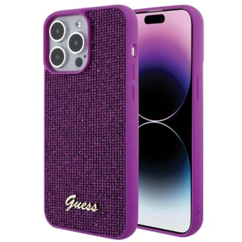 Apple iPhone 15 Pro Max 6.7'' Guess Disco Metal Script Case Cover, Pink | Telefona Maciņš Vāks Apvalks Bampers