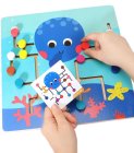 Wooden Octopus Labyrinth Logic Puzzle Game Jhtoy-647