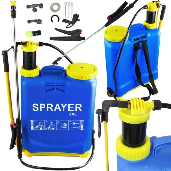 Backpack Garden Pressure Sprayer with Manual Pump, 20L, Blue
