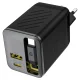 Сетевое зарядное устройство Dudao A67EU GaN 67W с кабелем USB-C, черное