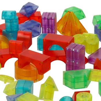Magnētiskie konstruktori, spīdoši 3D kluči, 32 gab.