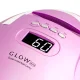 UV/LED лампа для маникюра и педикюра Glow F2 RP 220 W, Розовый металлик (57...