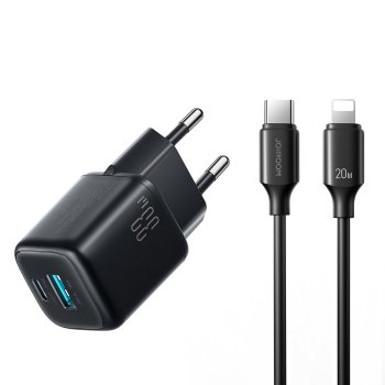 Fast Wall Charger Joyroom JR-TG7 33W USB-C/A + Cable