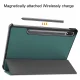 Samsung Galaxy Tab S9+ Plus (SM-X810, SM-X816B) Trifold Stand PU Leather Cover Case, Green | Чехол Книжка...