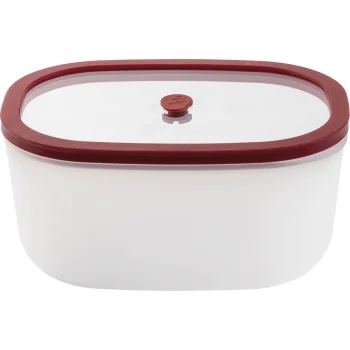 Vakuuma pārtikas trauks Berkel Icon 1,4 l, stikla, balts un sarkans