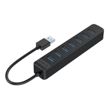 Orico TWU3 USB uz 7x 3.0 centrmezgla adapteris (melns) | to Hub Adapter (black)