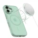 Tech-Protect MagMat MagSafe vāciņš iPhone 17, caurspīdīgs zaļš