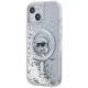 Karl Lagerfeld iPhone 15 / 14 / 13 Case Liquid Glitter Karl Head MagSafe, Transparent
