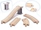 Koka dzelzceļš, auto sliežu ceļš trase 70 gab. | Wooden Railway