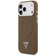 Guess Triangle Logo MagSafe vāciņš iPhone 17 Pro - brūns | Phone Case Cover