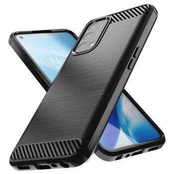 Carbon Case vāciņš OnePlus Nord N200 5G, melns