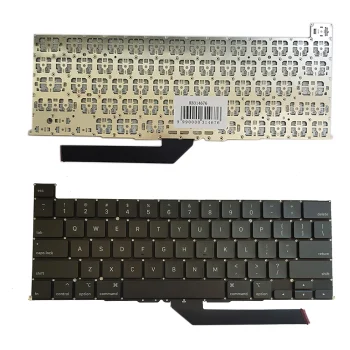 Apple A2141 portatīvā datora tastatūra, US izkārtojums, Melna