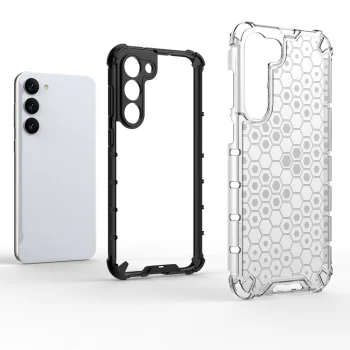 Гибридный чехол для Samsung Galaxy S23+ Honeycomb, прозрачный