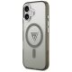 Чехол Guess IML Gradient Triangle Logo MagSafe для iPhone 17 — оливковый