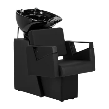 Frizieru izlietne ar krēslu Hair System Duplex Noir, melna