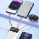Внешний аккумулятор Dudao K6Pro+ 20000mAh с 4 кабелями, белый
