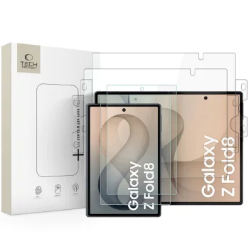 Aizsargstikls un hidrogēla plēve Tech-Protect Easy Set Samsung Galaxy Z Fold 8, caurspīdīgs
