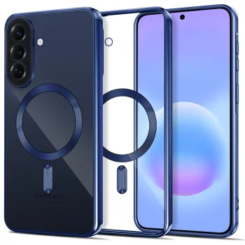 Tech-Protect MagFlex MagSafe vāciņš priekš Samsung Galaxy A57 5G, caurspīdīgs zils