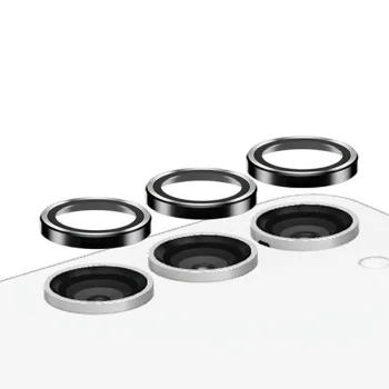 PanzerGlass Hoops Camera aizsardzība priekš Samsung Galaxy S23 FE - ar melnu rāmi | protection for with black frame