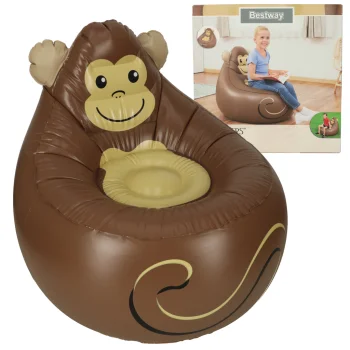 Piepūšams Bezkarkasa Krēsls Sēžammaiss Pufs Gaisa Dīvāns "Mērkaķis" | Inflatable Bean Bag Chair Air Sofa