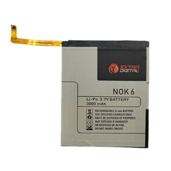 Extra Digital Battery for Nokia 6 (3000 mAh)