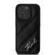 Чехол Karl Lagerfeld для iPhone 16 Pro Max Diagonal Quilted Script, черный