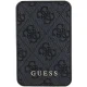 Guess ārējais akumulators 5000mAh 15W 4G Leather Metal Logo, melns