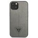Guess Saffiano Triangle Logo vāciņš iPhone 13 mini, sudraba