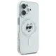 Karl Lagerfeld iPhone 16 Plus vāciņš IML Metal Choupette Head MagSafe, balts