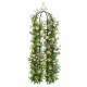 Metāla dārza pergola augiem, 196 cm, melna