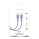 Puro ICON USB-C uz USB-C kabelis, 1,5 m, violeta