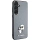 Karl Lagerfeld Samsung Galaxy S24 Case Saffiano Karl & Choupette Pin, Gray