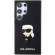 Karl Lagerfeld Samsung Galaxy S24 Ultra vāciņš 3D Rubber Ikonik, melns