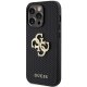 Guess ādas perforēts 4G spīdīgs futrālis ar logotipu iPhone 15 Pro Max - Melns | Leather Perforated Glitter Logo...