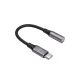 Audio adapteris Forever AJC-01 3.5mm uz USB-C, Melns