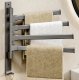 Towel Holder with Movable Arms, Gray