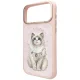 MagSafe Vāciņš Nimmy Lucky Cat priekš iPhone 17 Pro Max - Rozā | Phone Case Cover