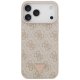 Guess iPhone 17 Pro Max Case Leather 4G Triangle Strass MagSafe, Pink