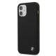 BMW iPhone 12 mini vāciņš Silicone Signature, melns