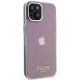 Guess iPhone 15 Case IML Faceted Mirror Disco Iridescent, Pink
