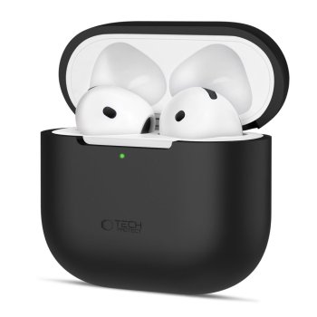 Tech-Protect Silicone Case for Apple AirPods 4 Black