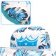 Piepūšams Peldēšanas Ūdens Matracis Krēsls Divāns ar Dzērienu Turētāju, Zils | Inflatable Swimming Water...