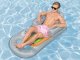 BESTWAY 43028 Piepūšams peldēšanas ūdens matracis krēsls ar dzērienu turētāju, pelēks, 161x84cm l Inflatable...