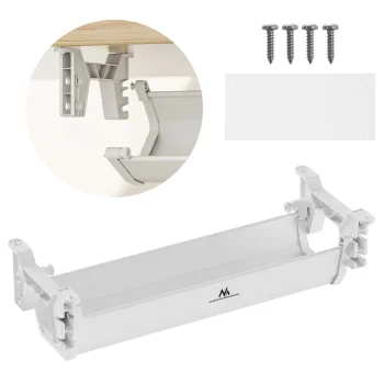 Maclean MC-106 W zemgalda kabeļu organizators, 5 kg, balts