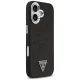 Чехол Guess Glitter Triangle Logo MagSafe для iPhone 17, черный